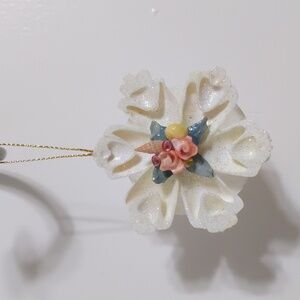Shell Ornament with center Shell "flowers"
